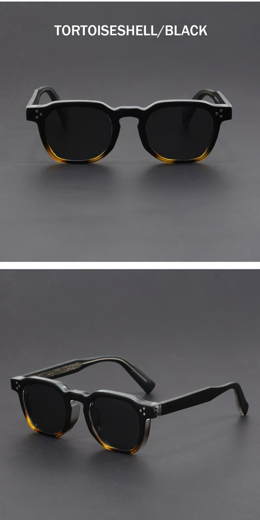 Sunglasses for Men - Bohemian Polygonal Full Frame AC Lens Geometric Eyewear for & Women - product detail view 11