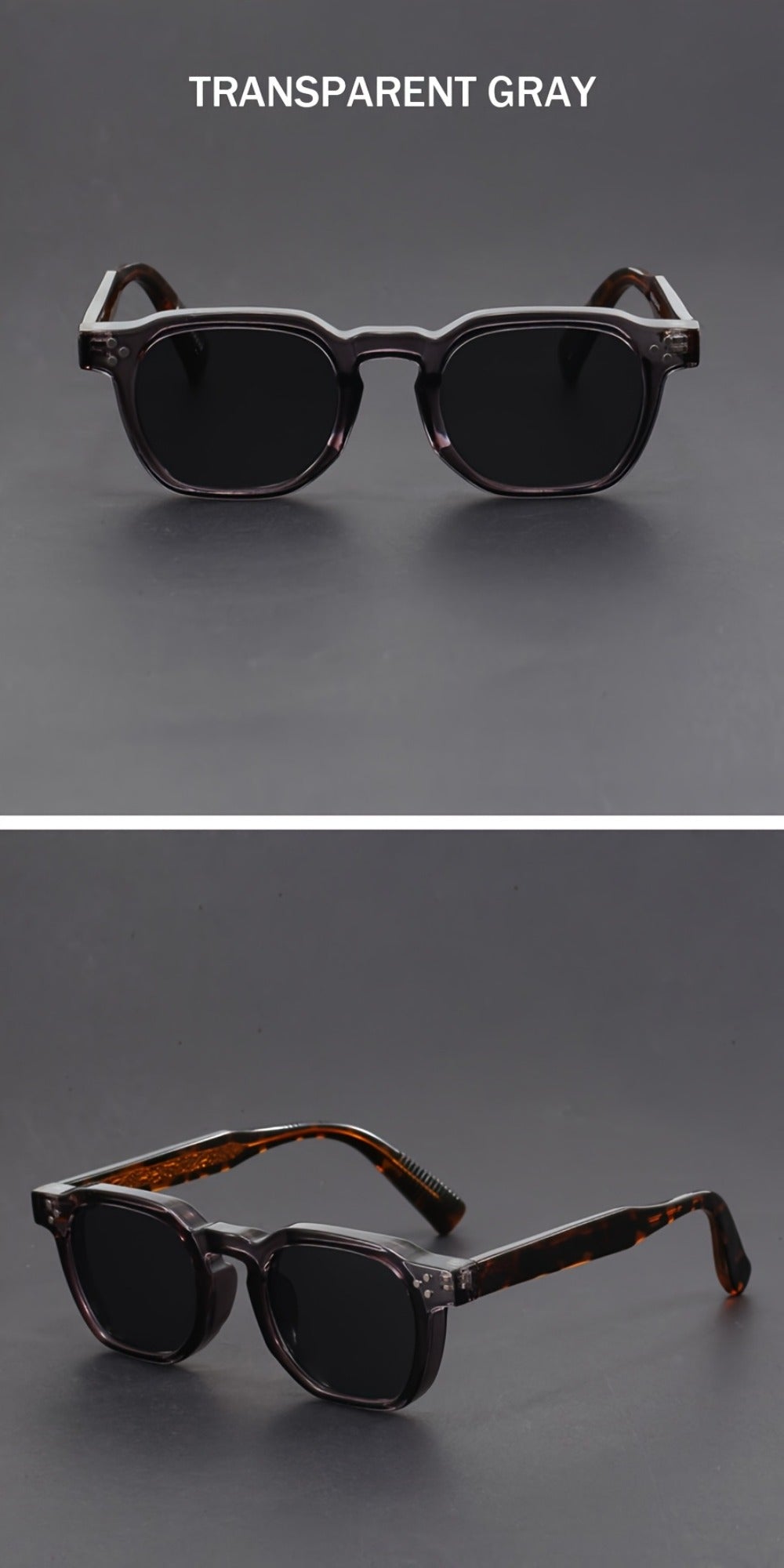 Sunglasses for Men - Bohemian Polygonal Full Frame AC Lens Geometric Eyewear for & Women - product detail view 13