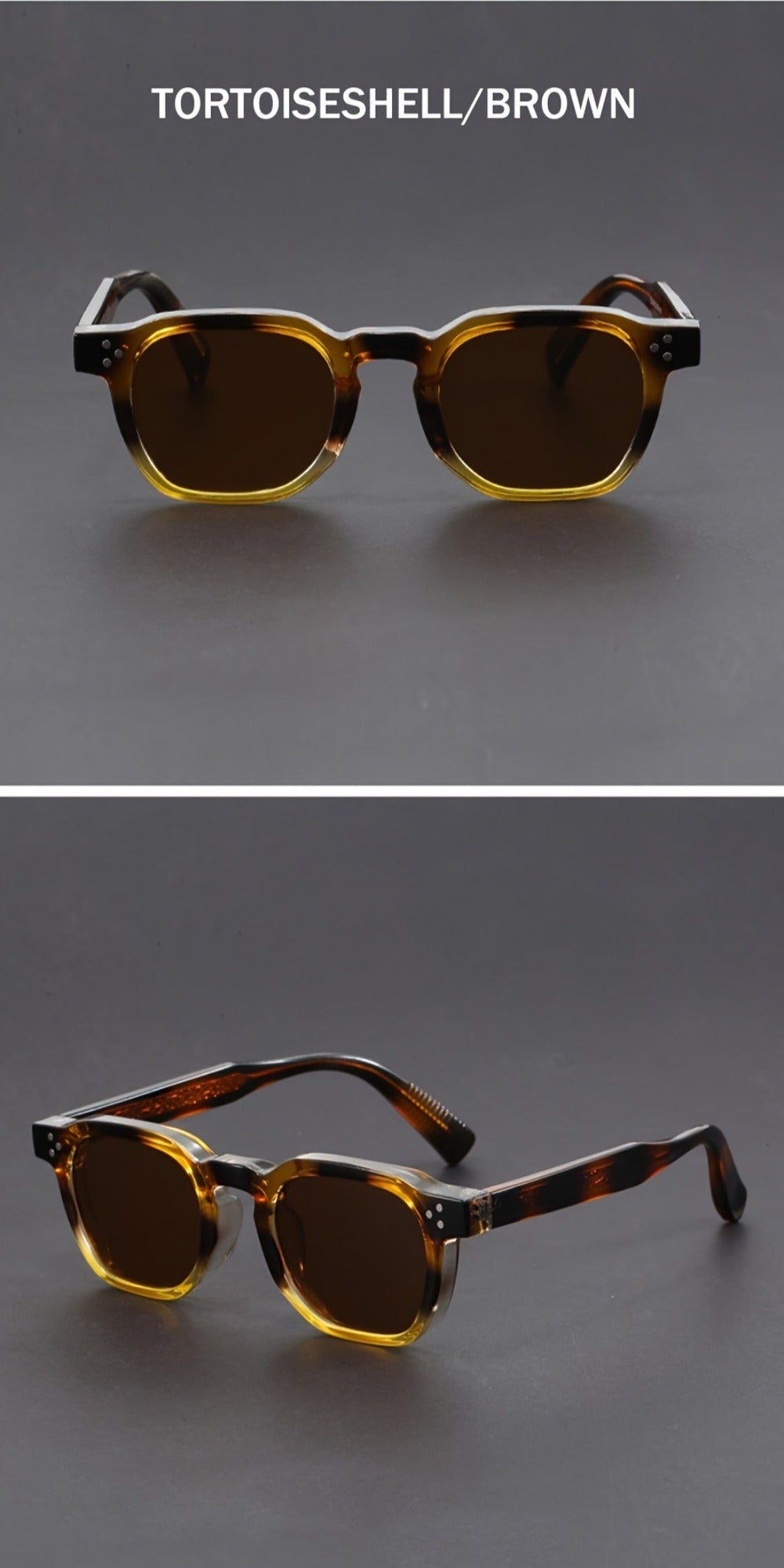 Sunglasses for Men - Bohemian Polygonal Full Frame AC Lens Geometric Eyewear for & Women - product detail view 14