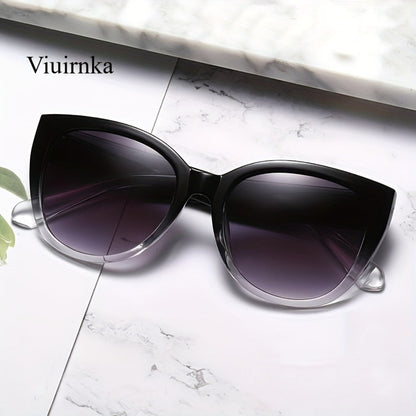 Sunglasses for Men - Cat Eye Women Oversized Retro Gradient Black Lens Fashion Unisex Eyewear - product detail view 3
