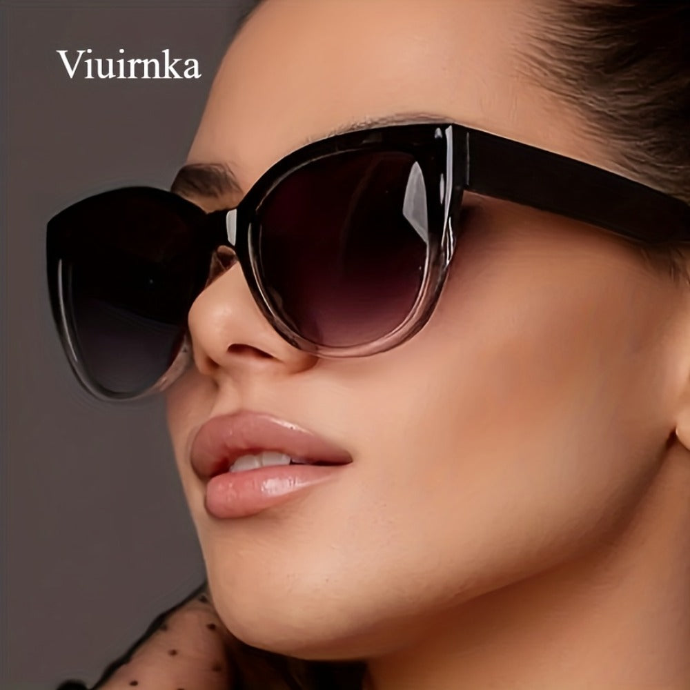 Sunglasses for Men - Cat Eye Women Oversized Retro Gradient Black Lens Fashion Unisex Eyewear - product detail view 6
