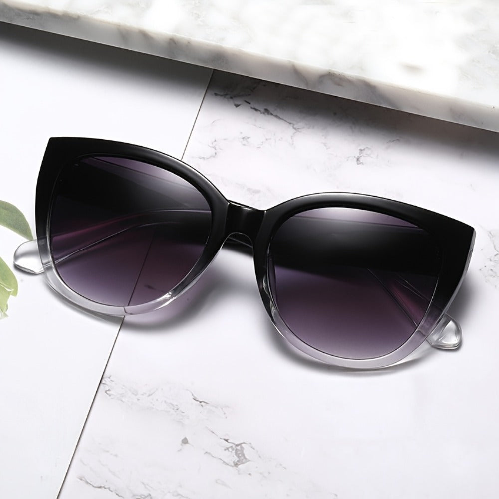Sunglasses for Men - Cat Eye Women Oversized Retro Gradient Black Lens Fashion Unisex Eyewear - product detail view 13