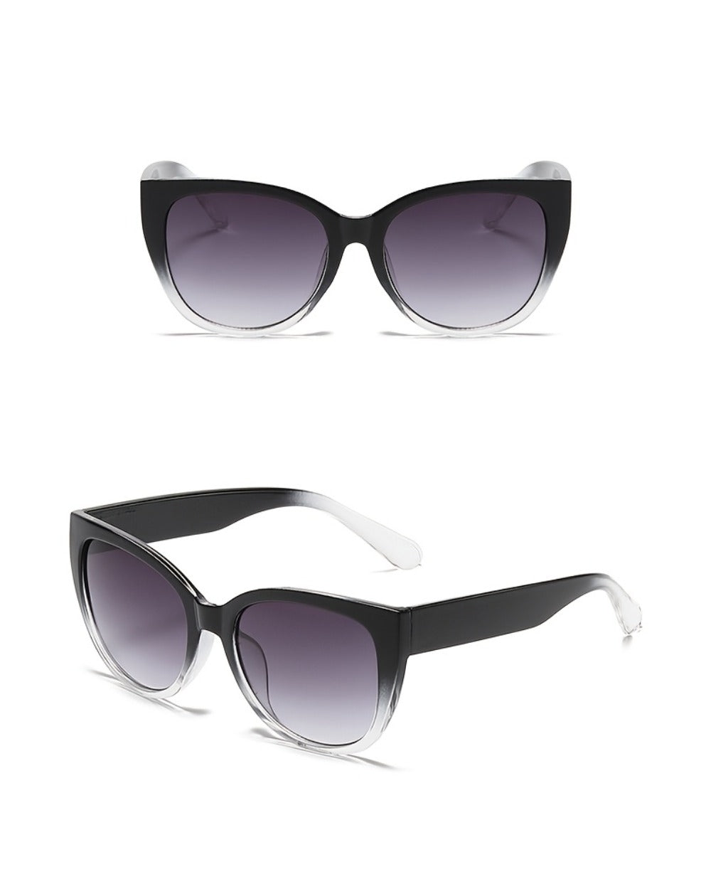 Sunglasses for Men - Cat Eye Women Oversized Retro Gradient Black Lens Fashion Unisex Eyewear - product detail view 14