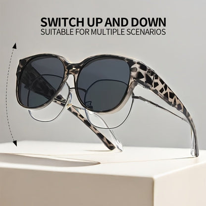 Sunglasses for Men - Clip On Glasses 2 Pack Retro Vintage Round Frames No Tools Needed - product detail view 13