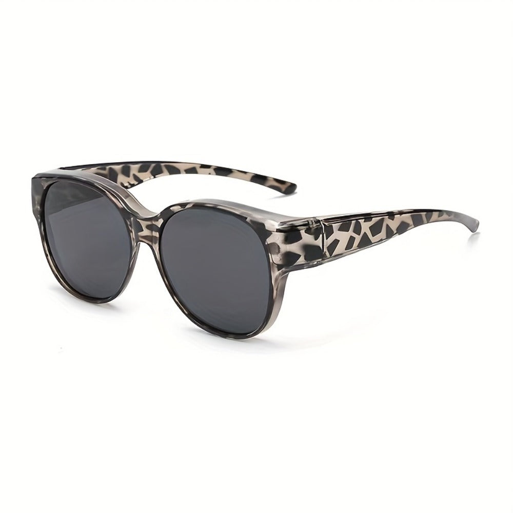 Sunglasses for Men - Clip On Glasses 2 Pack Retro Vintage Round Frames No Tools Needed - product detail view 16