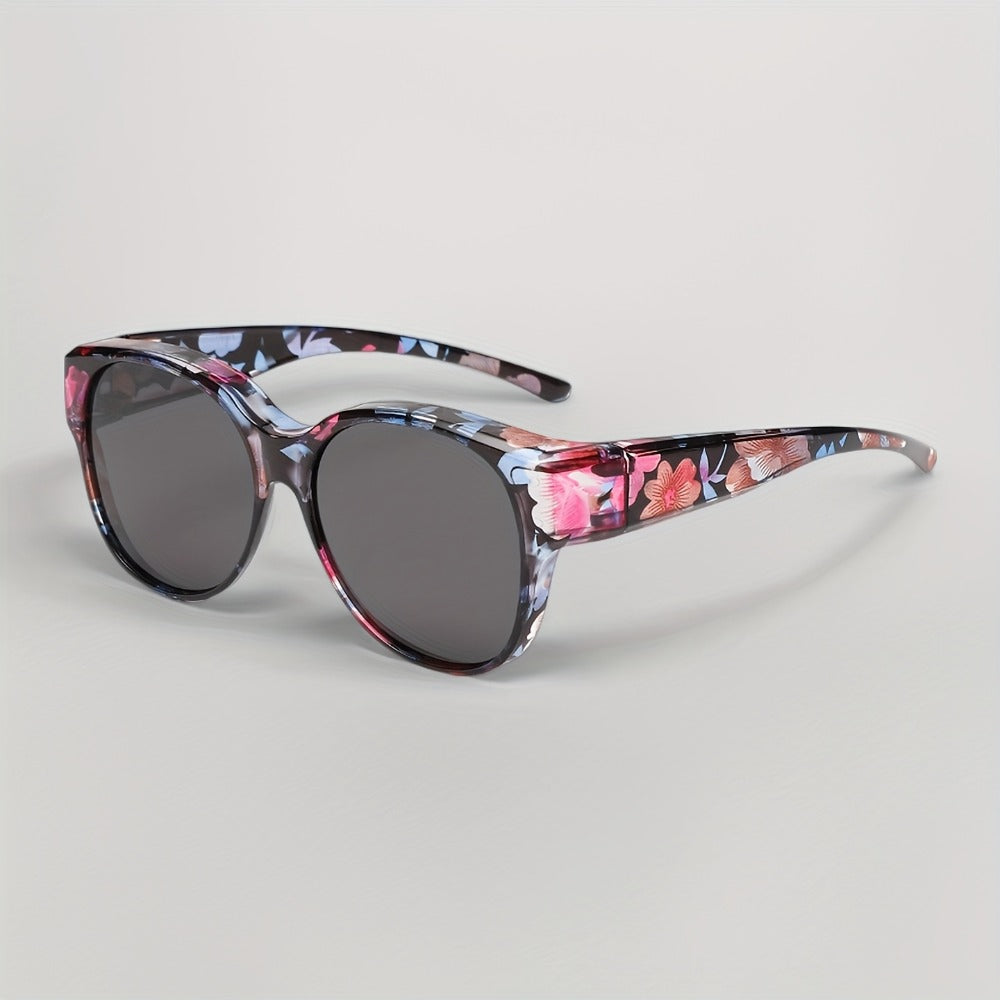 Sunglasses for Men - Clip On Glasses 2 Pack Retro Vintage Round Frames No Tools Needed - product detail view 22