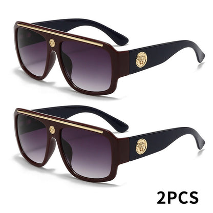 Sunglasses for Men - Cyberpunk Square Glasses Metal Frame Street Style Lightweight Unisex - product detail view 5