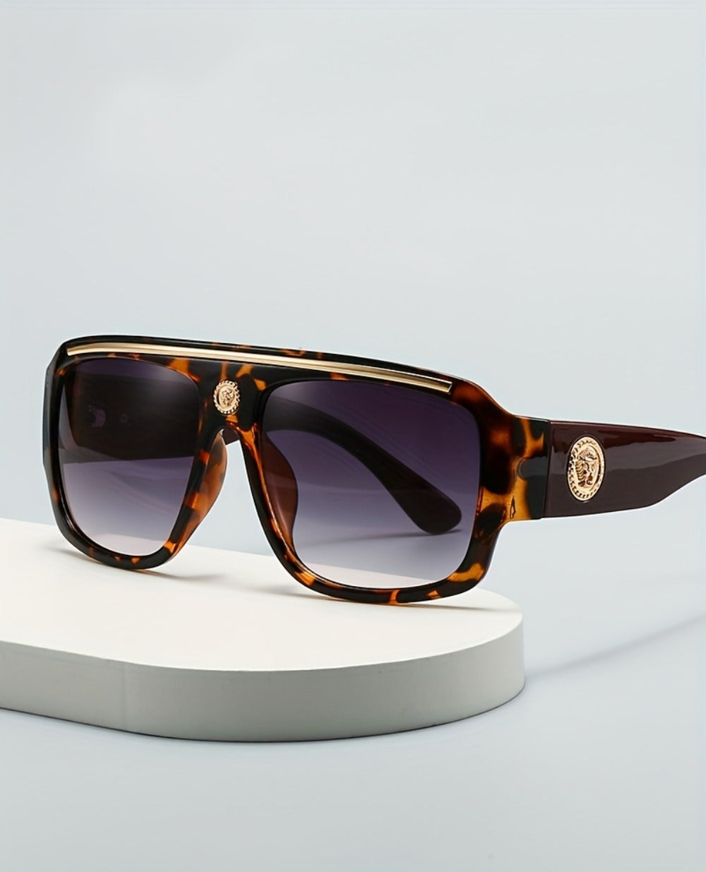 Sunglasses for Men - Cyberpunk Square Glasses Metal Frame Street Style Lightweight Unisex - product detail view 11