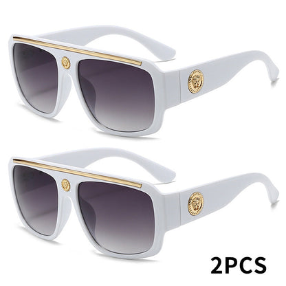 Sunglasses for Men - Cyberpunk Square Glasses Metal Frame Street Style Lightweight Unisex - product detail view 20