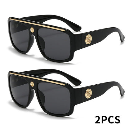 Sunglasses for Men - Cyberpunk Square Glasses Metal Frame Street Style Lightweight Unisex - product detail view 21