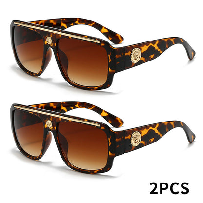 Sunglasses for Men - Cyberpunk Square Glasses Metal Frame Street Style Lightweight Unisex - product detail view 23