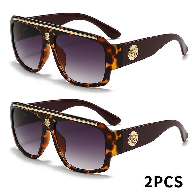 Sunglasses for Men - Cyberpunk Square Glasses Metal Frame Street Style Lightweight Unisex - product detail view 24