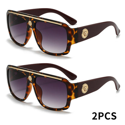 Sunglasses for Men - Cyberpunk Square Glasses Metal Frame Street Style Lightweight Unisex - product detail view 24