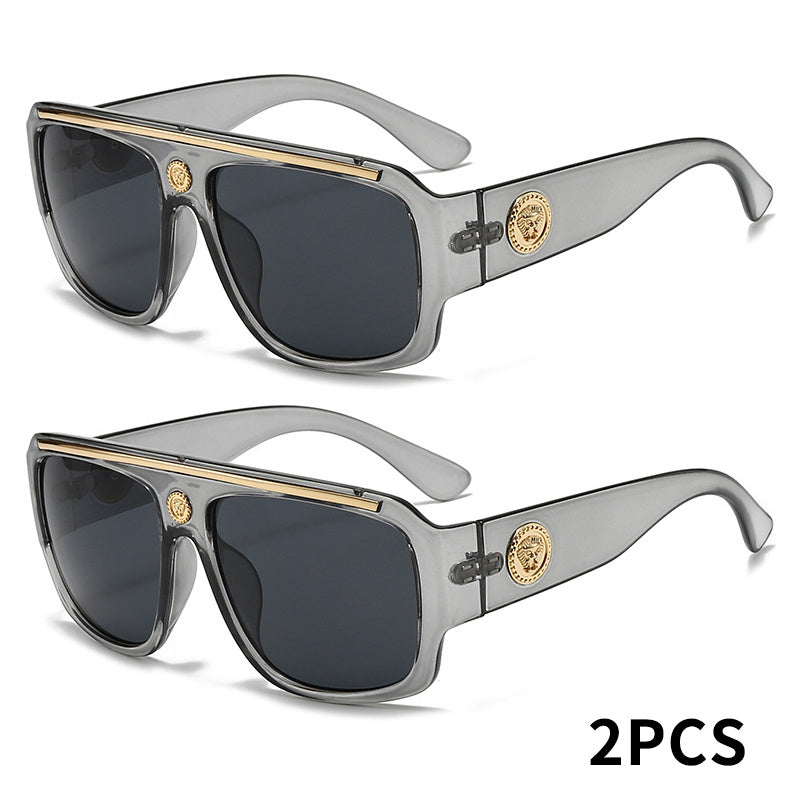 Sunglasses for Men - Cyberpunk Square Glasses Metal Frame Street Style Lightweight Unisex - product detail view 26