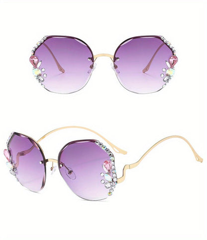 Sunglasses for Women - Diamond for Premium Gradient Lenses with Protective Case Glamour Fashion - product detail view 16