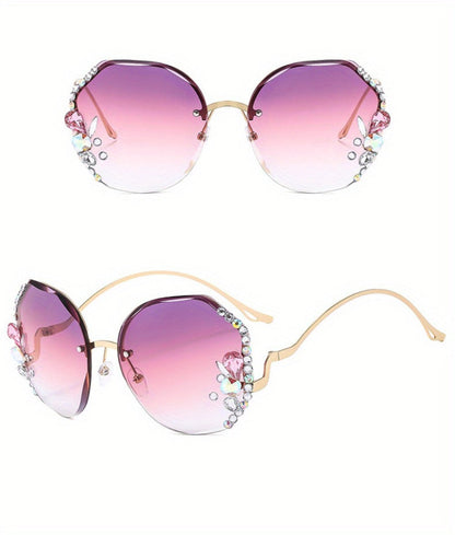 Sunglasses for Women - Diamond for Premium Gradient Lenses with Protective Case Glamour Fashion - product detail view 18