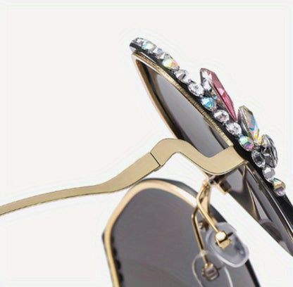 Sunglasses for Women - Diamond for Premium Gradient Lenses with Protective Case Glamour Fashion - product detail view 21
