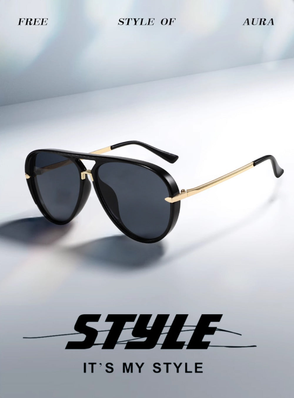 Sunglasses for Men - Double Bridge Women Retro Vintage UV Protection Unisex Lightweight Shades - product detail view 20