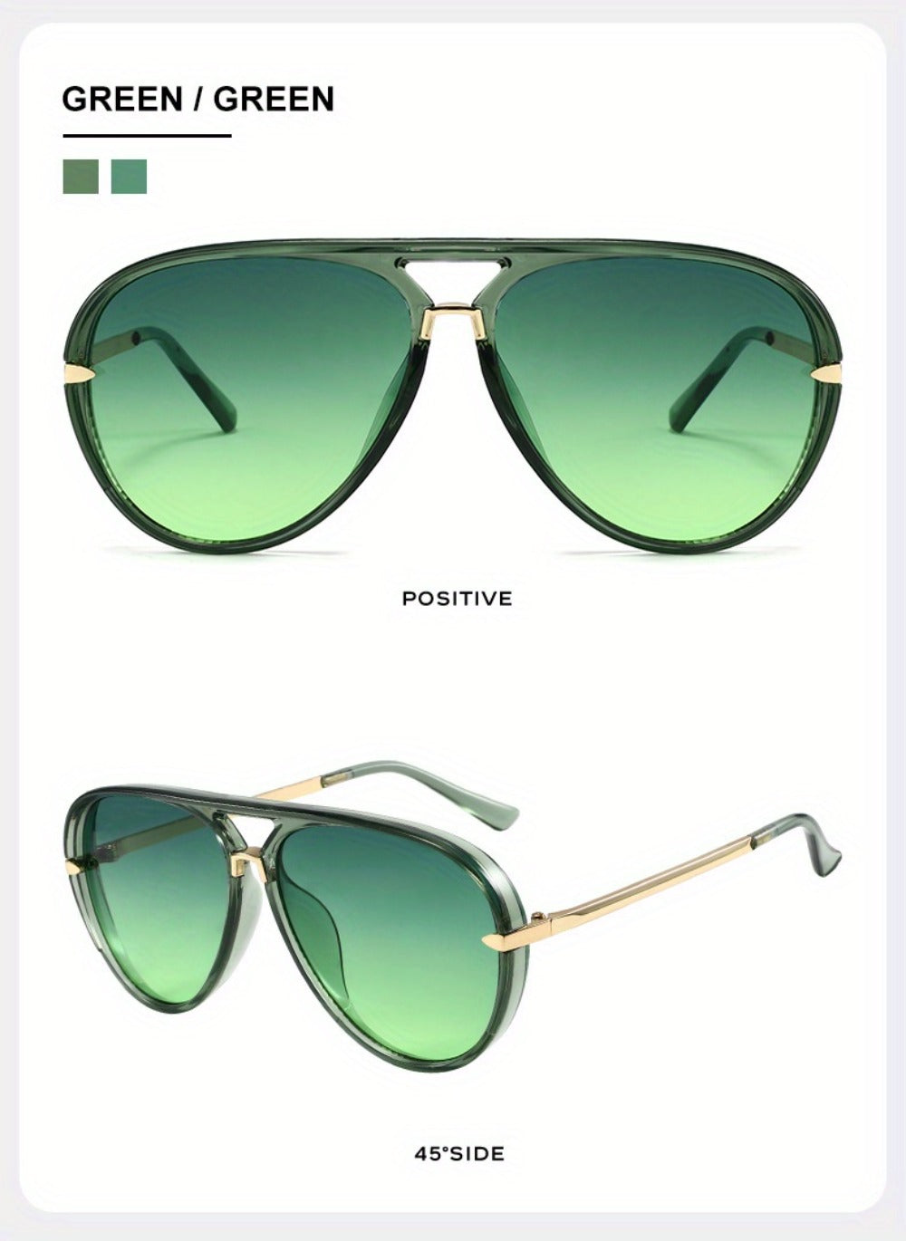 Sunglasses for Men - Double Bridge Women Retro Vintage UV Protection Unisex Lightweight Shades - product detail view 26