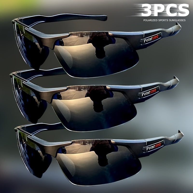Sunglasses for Men - Driving 3 Pack Polarized Half Frame Anti-Glare UV Protection for Women - product detail view 10