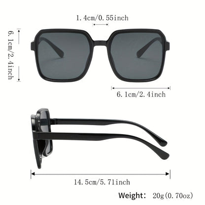 Sunglasses for Women - Fashion Glasses 14 Pack Square Frame Dopamine Colorful Large Rim Cute - product detail view 4