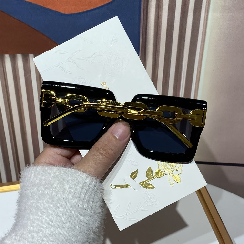 Sunglasses for Women - Fashion Glasses 14 Pack Square Frame Dopamine Colorful Large Rim Cute - product detail view 15