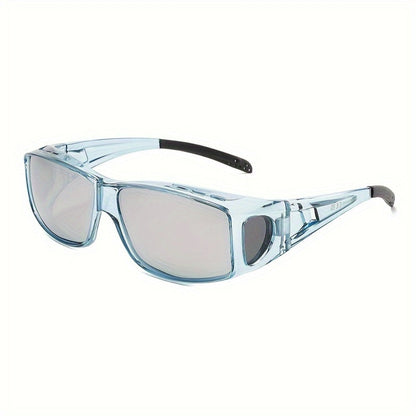 Sunglasses for Men - Fit Over Rectangular Fashion Eyewear Unisex Over Prescription Glasses - product detail view 11