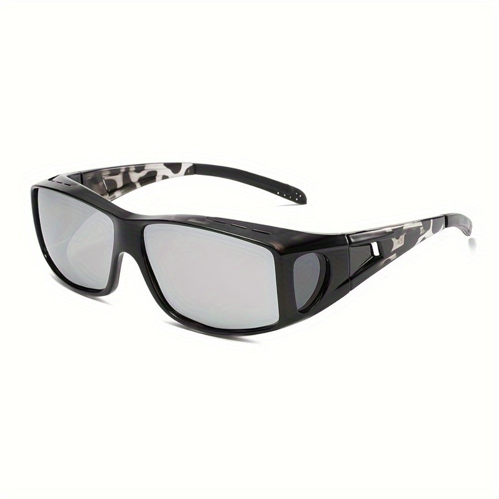 Sunglasses for Men - Fit Over Rectangular Fashion Eyewear Unisex Over Prescription Glasses - product detail view 15
