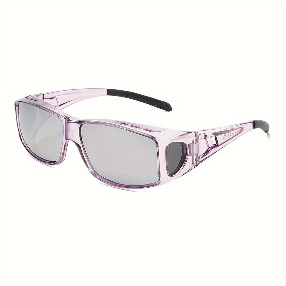 Sunglasses for Men - Fit Over Rectangular Fashion Eyewear Unisex Over Prescription Glasses - product detail view 16