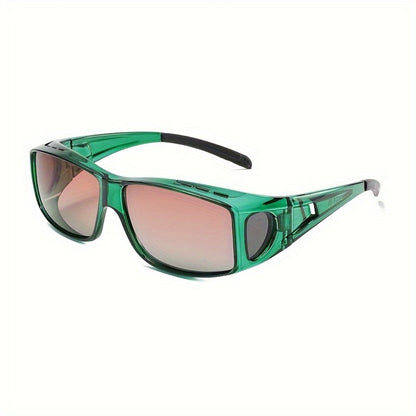 Sunglasses for Men - Fit Over Rectangular Fashion Eyewear Unisex Over Prescription Glasses - product detail view 17