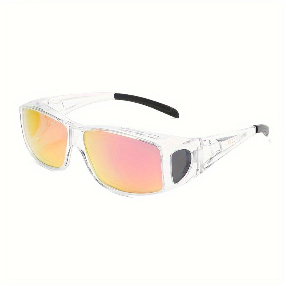 Sunglasses for Men - Fit Over Rectangular Fashion Eyewear Unisex Over Prescription Glasses - product detail view 18