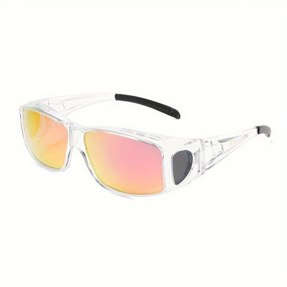 Sunglasses for Men - Fit Over Rectangular Fashion Eyewear Unisex Over Prescription Glasses - product detail view 18