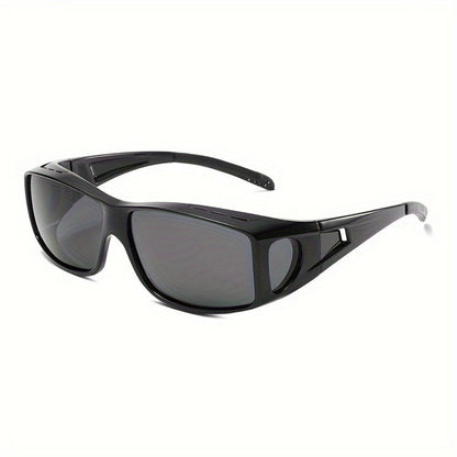 Sunglasses for Men - Fit Over Rectangular Fashion Eyewear Unisex Over Prescription Glasses - product detail view 20