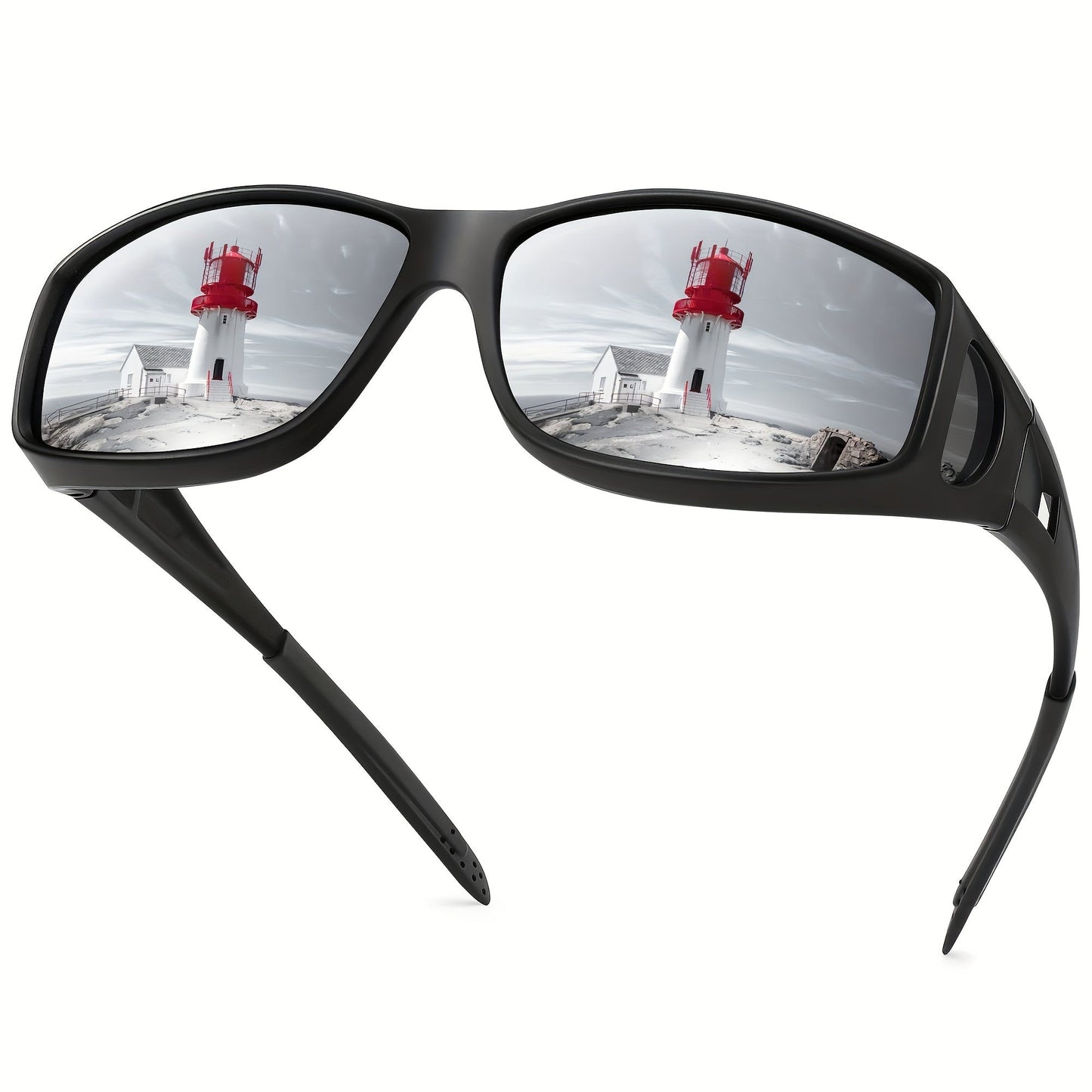 Sunglasses for Men - Fit Over Rectangular Fashion Eyewear Unisex Over Prescription Glasses - product detail view 25