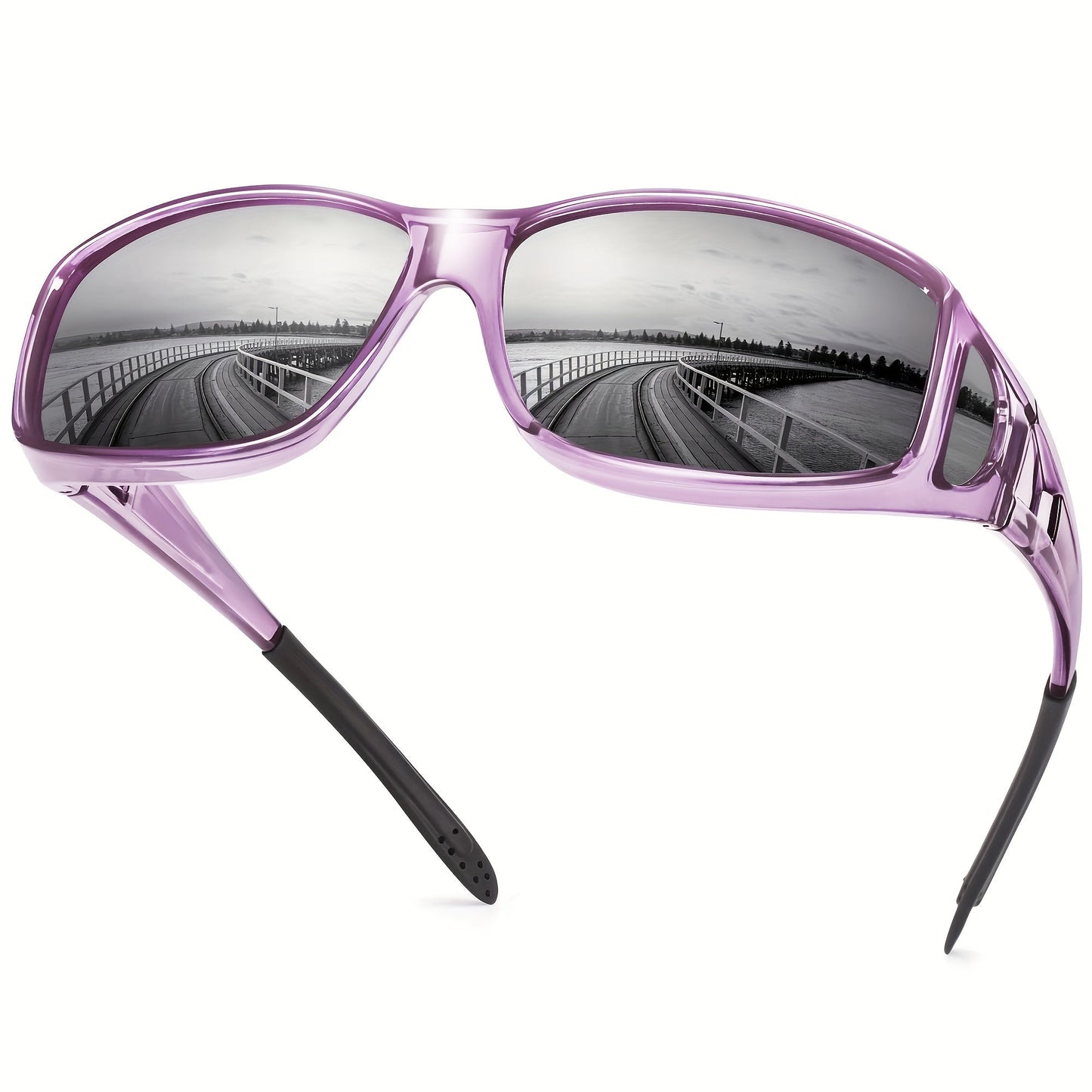 Sunglasses for Men - Fit Over Rectangular Fashion Eyewear Unisex Over Prescription Glasses - product detail view 27