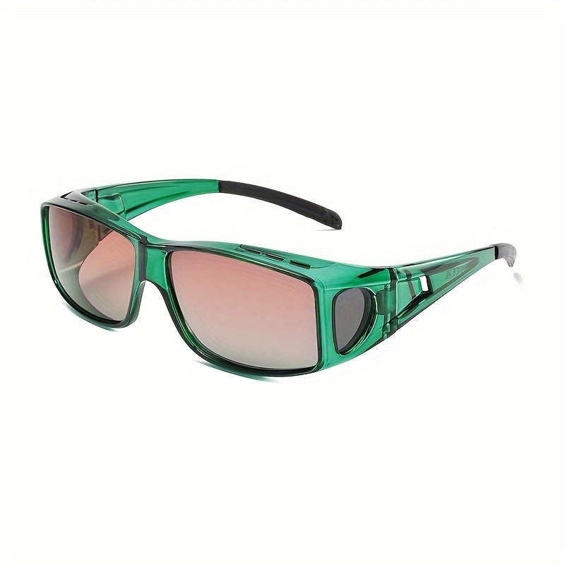 Sunglasses for Men - Fit Over Rectangular Fashion Eyewear Unisex Over Prescription Glasses - product detail view 32