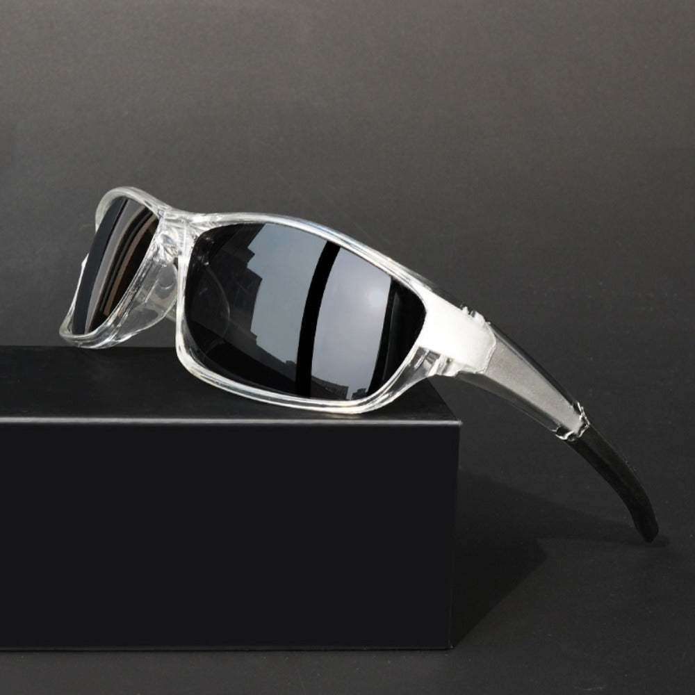 Sunglasses for Men - Full Frame Glasses Lightweight PC Lens - Futuristic Modern Eyewear with - product detail view 12