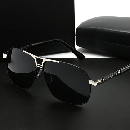 Sunglasses for Men - Full Rim Women Oversized 139mm+ Frame TAC Gradient Lens UV Protection - product detail view 3