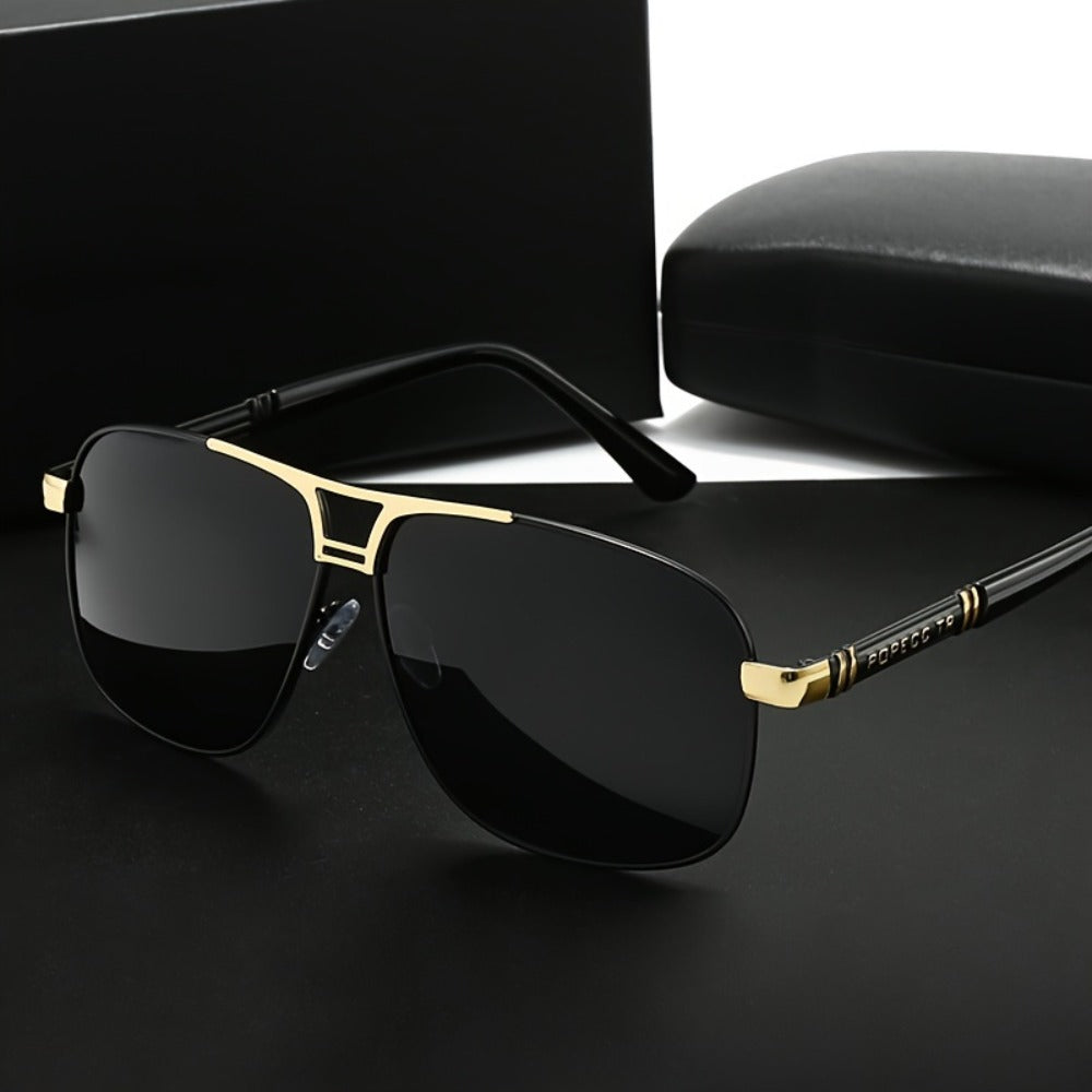 Sunglasses for Men - Full Rim Women Oversized 139mm+ Frame TAC Gradient Lens UV Protection - product detail view 5
