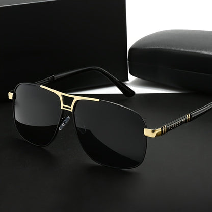 Sunglasses for Men - Full Rim Women Oversized 139mm+ Frame TAC Gradient Lens UV Protection - product detail view 5