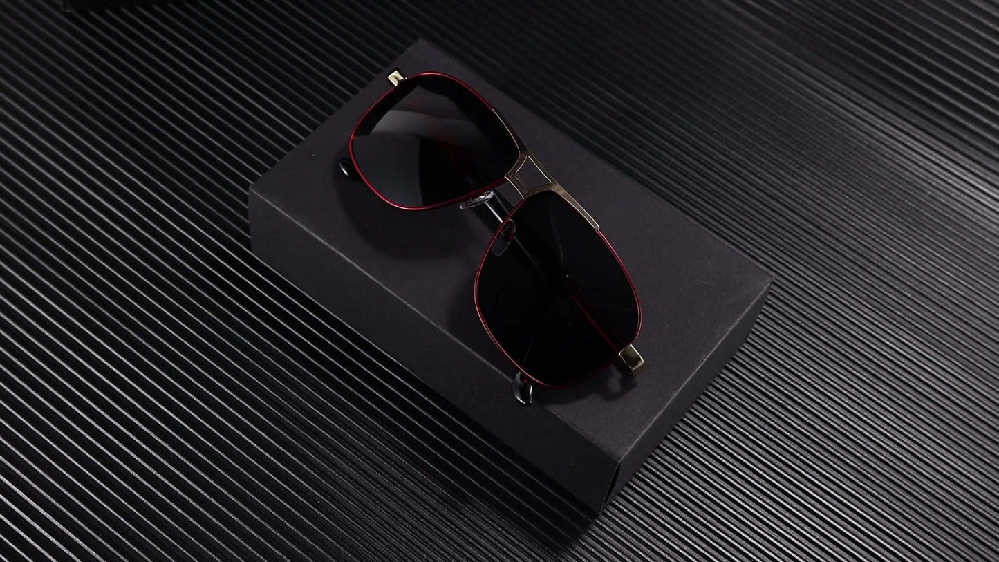 Sunglasses for Men - Full Rim Women Oversized 139mm+ Frame TAC Gradient Lens UV Protection - product detail view 6