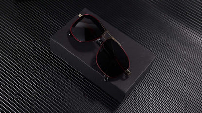 Sunglasses for Men - Full Rim Women Oversized 139mm+ Frame TAC Gradient Lens UV Protection - product detail view 6