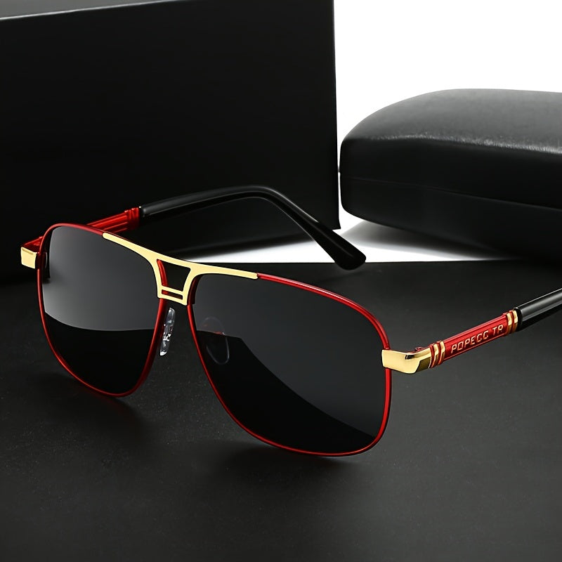 Sunglasses for Men - Full Rim Women Oversized 139mm+ Frame TAC Gradient Lens UV Protection - product detail view 13
