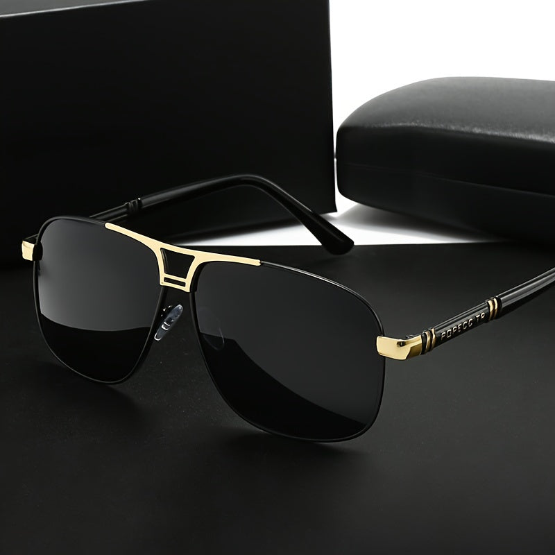 Sunglasses for Men - Full Rim Women Oversized 139mm+ Frame TAC Gradient Lens UV Protection - product detail view 15