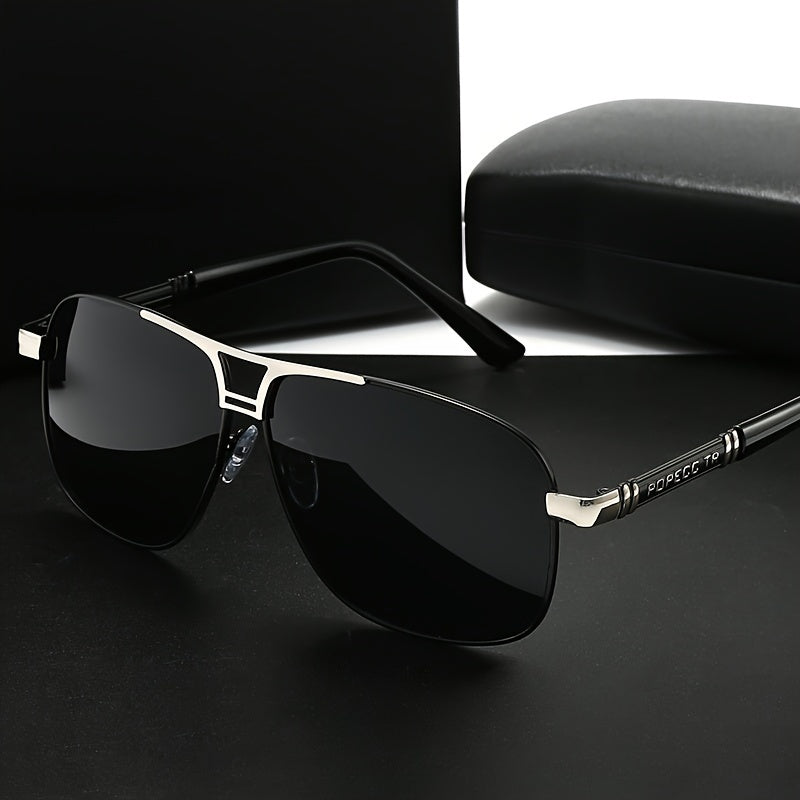 Sunglasses for Men - Full Rim Women Oversized 139mm+ Frame TAC Gradient Lens UV Protection - product detail view 16