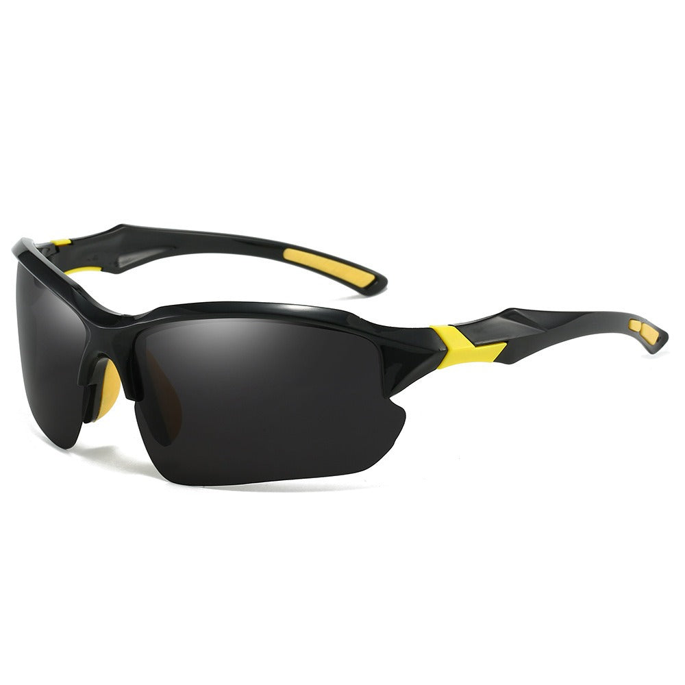 Sunglasses for Men - Half Frame Sports for 3 Pack - Lightweight UV Protection Outdoor Goggles - product detail view 8