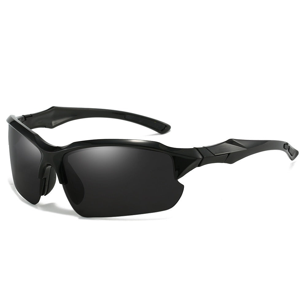 Sunglasses for Men - Half Frame Sports for 3 Pack - Lightweight UV Protection Outdoor Goggles - product detail view 10