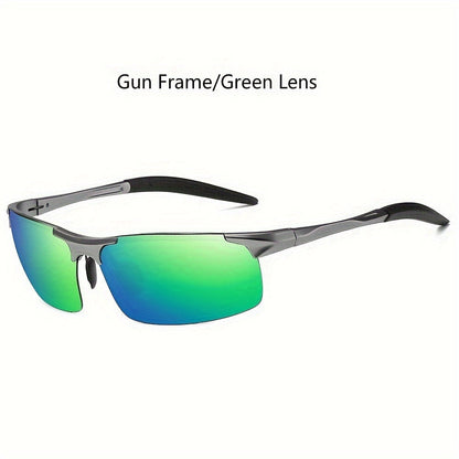 Sunglasses for Men - HD Polarized Al-Mg Alloy Ultralight Frame UV400 for Women High-Definition - product detail view 12