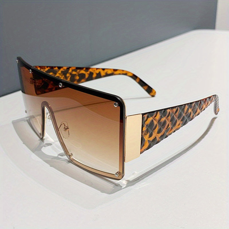 Sunglasses for Women - Large Frame Glasses Wide Brim Rhinestone Edge Accent Fashion Eyewear - product detail view 24