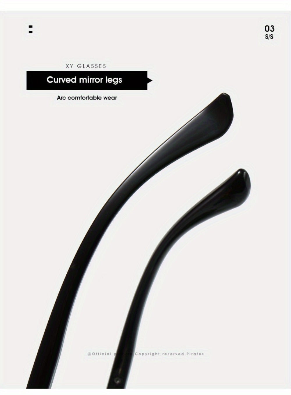 Sunglasses for Men - Luxury Frameless Gold Frame Leopard Arms UV400 Narrow Rectangular Lens - product detail view 19